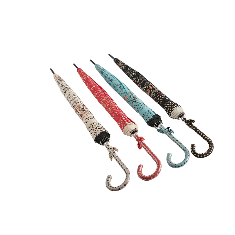 แมวสองสไตล์และฟองน้ำลายจุดพร้อมร่มเคลือบแบบตรง-0E6B0118