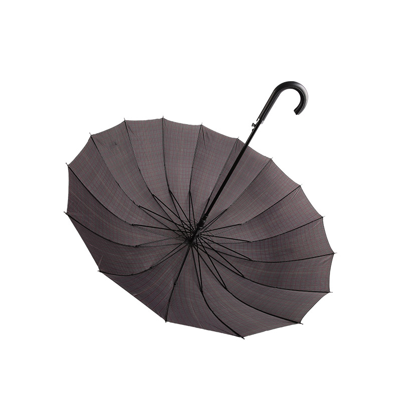 สีกาแฟเข้มซ่อมง่าย Pongee Straight umbrella-0E6B0318