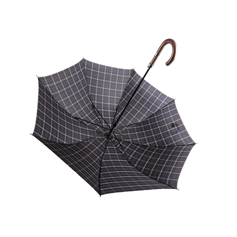 น้ำหนักเบาและเหมาะสำหรับผู้ชาย Pongee Straight Umbrella-0E6B0362