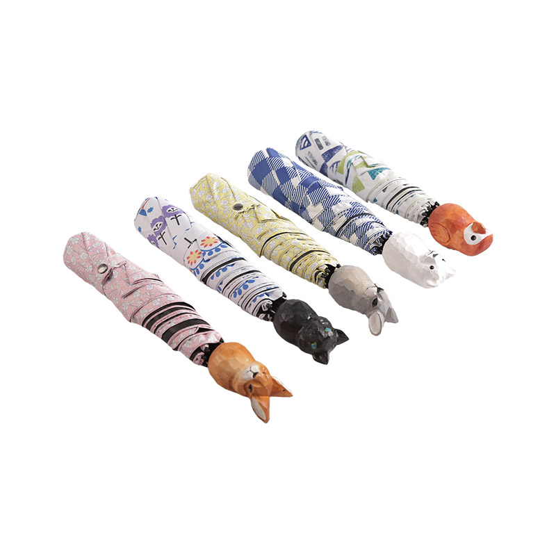 หูกระต่ายวงกลมจัดระเบียบ Pongee พร้อมเคลือบร่มสามตอน-0E6B0454