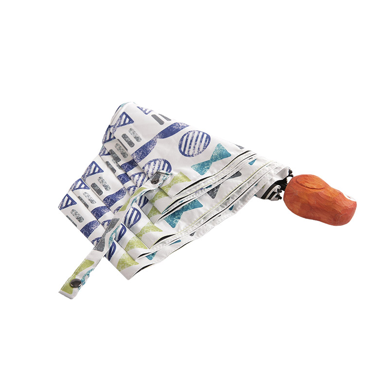 หูกระต่ายวงกลมจัดระเบียบ Pongee พร้อมเคลือบร่มสามตอน-0E6B0454