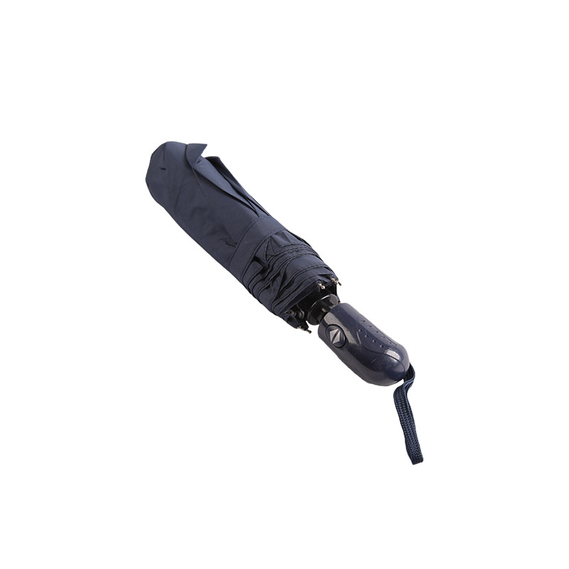 ร่มพับสามตอนกันฝน Pongee สีเข้ม-0E6B0491