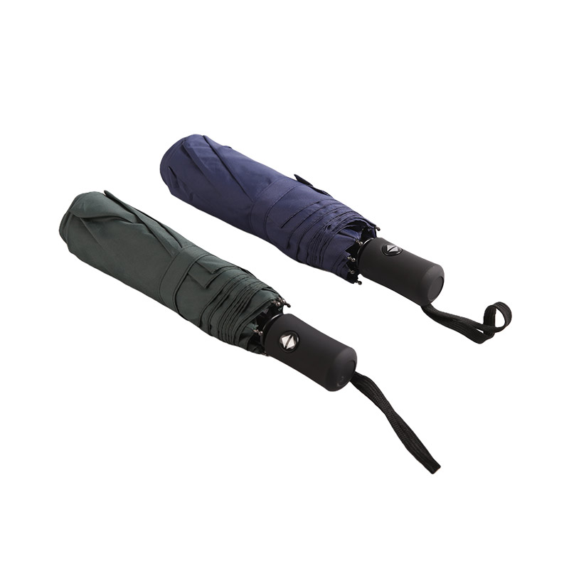 Pure Blue Uv Protection Pongee ร่มพับ 3 ตอน-0E6B0550