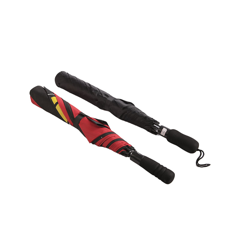 โลโก้สองสี Pongee ร่มพับ 2 ตอน-0E6B0556