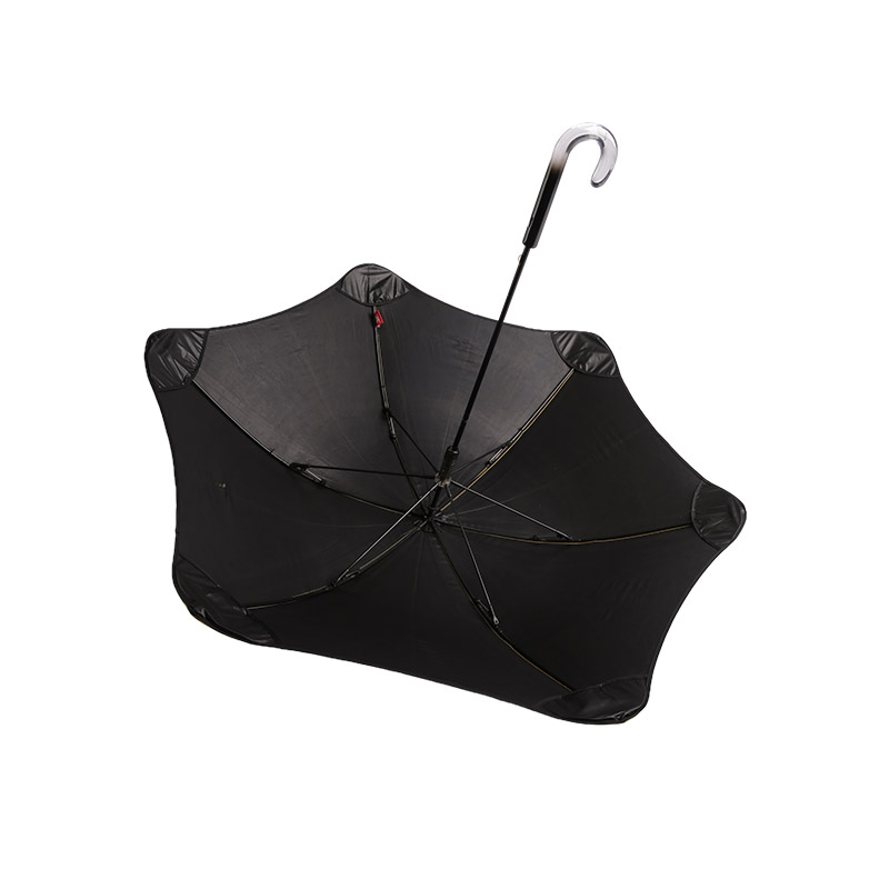 Pongee ผิดปกติสีเหลืองเรียบง่ายพร้อมร่มเด็กเคลือบ-0E6B0615